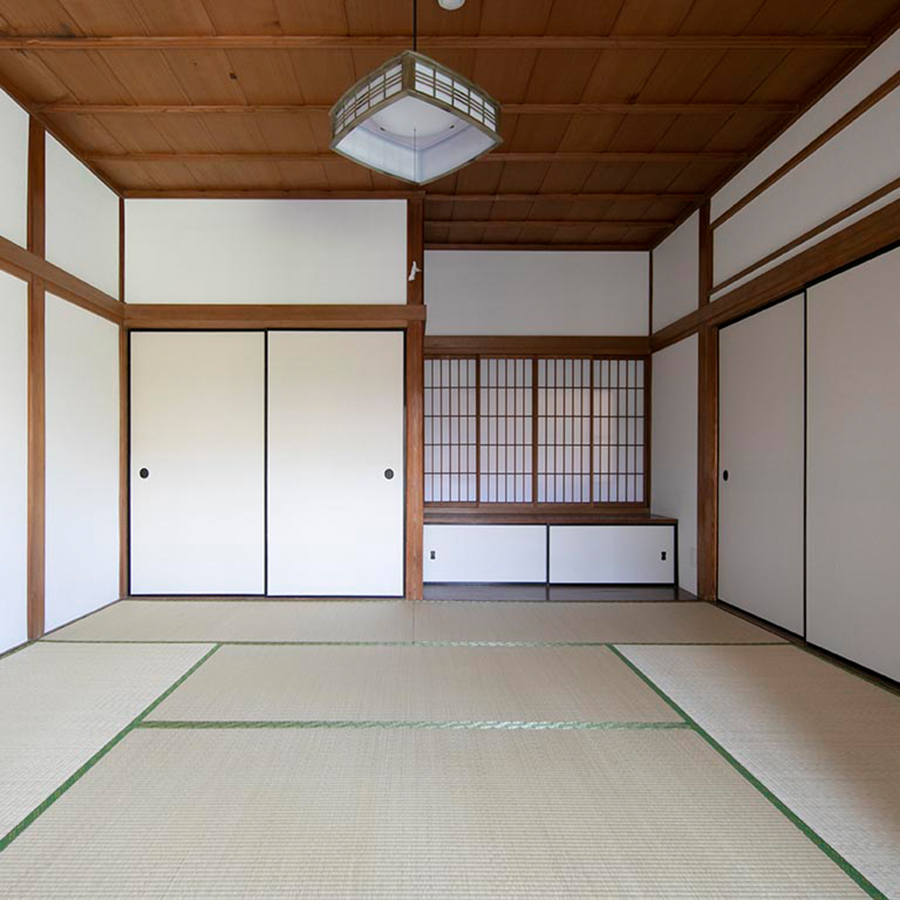 Traditional Japanese-style tatami rooms